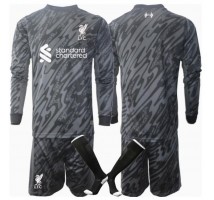 Liverpool Bramkarskie Koszulka Podstawowa dzieci 2024-25 Długi Rękaw (+ krótkie spodenki)